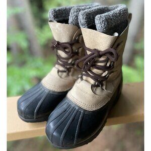 Sorel Black and Tan Winter Boots